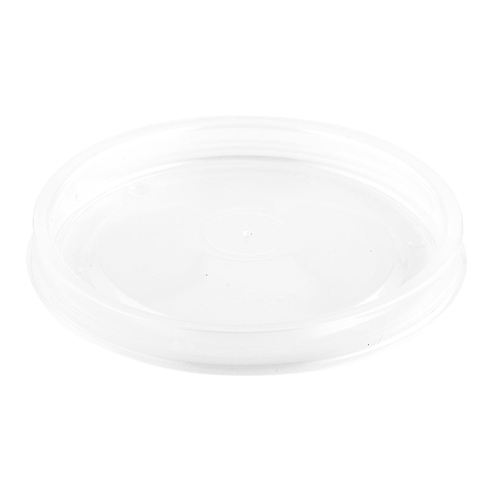 Lids, Flat Bio Soup, Plastic, Clear, for 8 & 12 Ounce Bio Soup Containers,1 - 200 COUNT