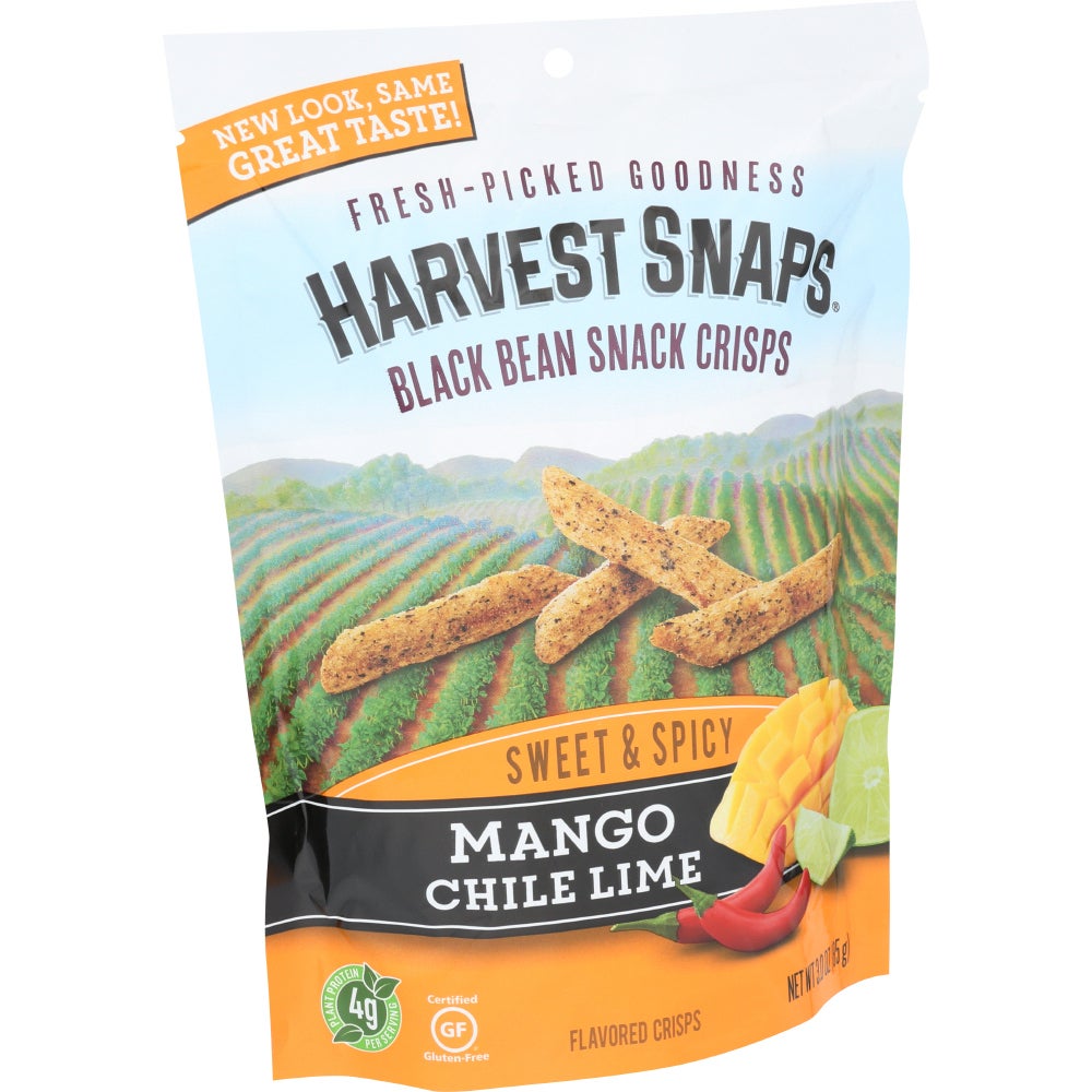 Snacks, Black Bean Crisps, Mango Chili Lime,12 - 3 OUNCE