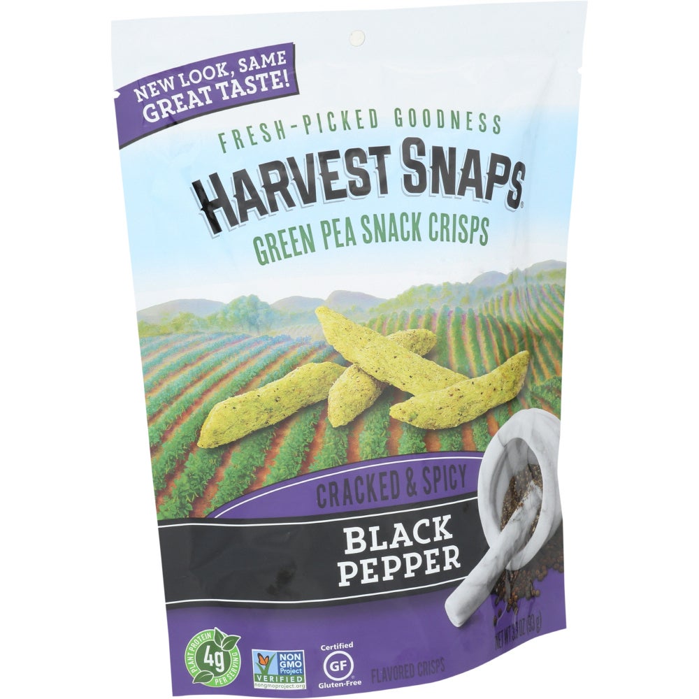 Crisp Snacks, Green Pea, Black Pepper,12 - 3.3 OUNCE