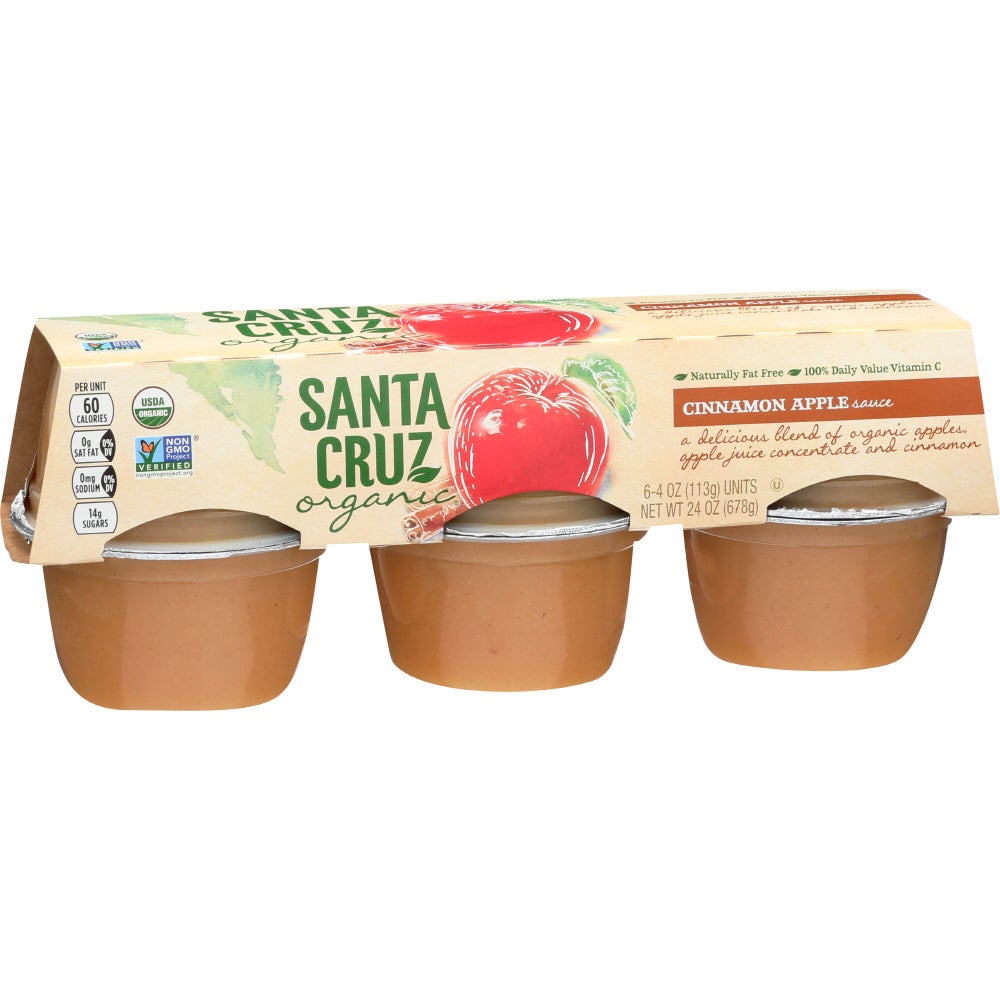 Applesauce, Cinnamon, Cups, 4 Ounce,12 - 6 COUNT