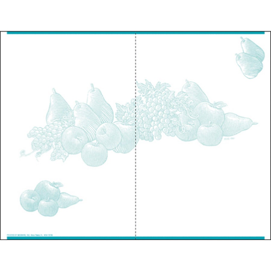 Tray Cards, Laser, 2-Up, Fruit,1 - 3000 COUNT