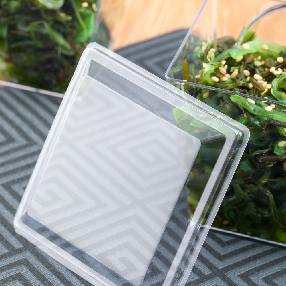 Lids, Flat, Clear, for Large Geometric Kova Cups, 2.75 Linear Inch,1 - 100 COUNT