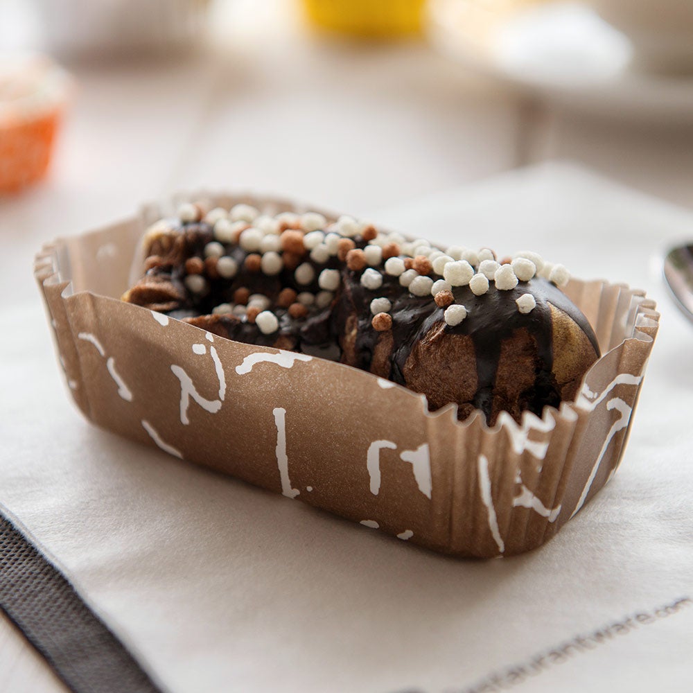 Cups, Baking, 4.5 Ounce, Paper, Chocolate Wisp, Ridged, Elliptical, 4.5 Ounce,1 - 200 COUNT