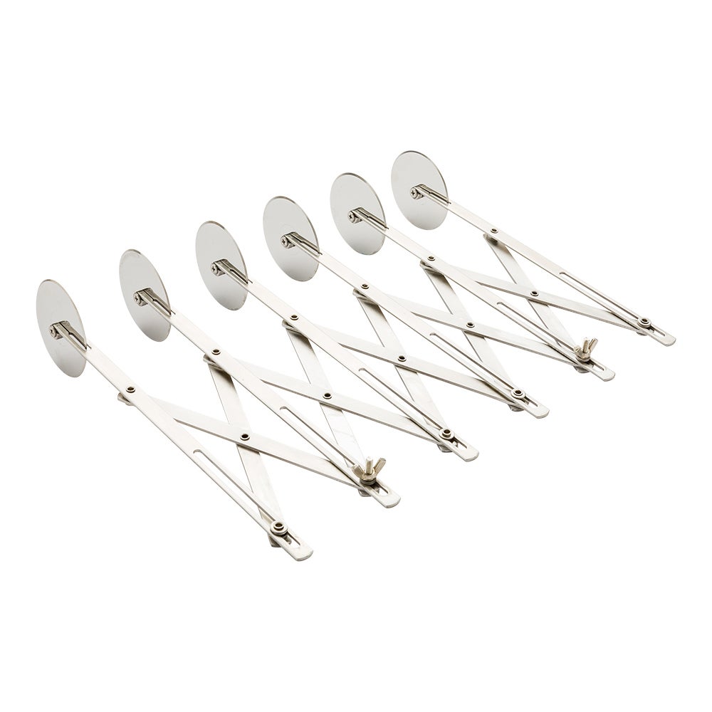 Cutter, Pastry, Met Lux 9.5 x 9.5 x 2.25 Inch, 6-Wheel, Stainless Steel,1 - 1 EACH