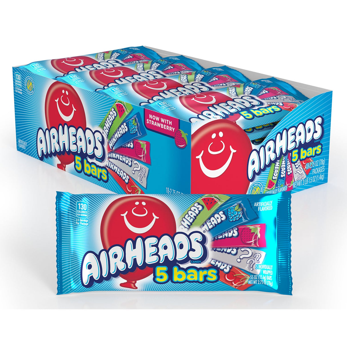 Candy, Bar, Assorted Flavors, 2.75 Ounce,8 - 18 COUNT