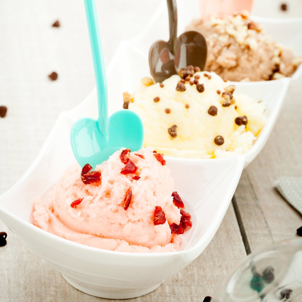 Spoons, Dessert, Love Shovel, Heavyweight Plastic, Teal, 3.5 Inch, 3.5 Linear Inch,1 - 100 COUNT