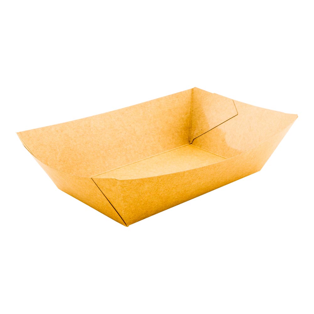 Trays, Food, 6.6 Inch, Paper, Kraft, 6.6 Linear Inch,1 - 200 COUNT