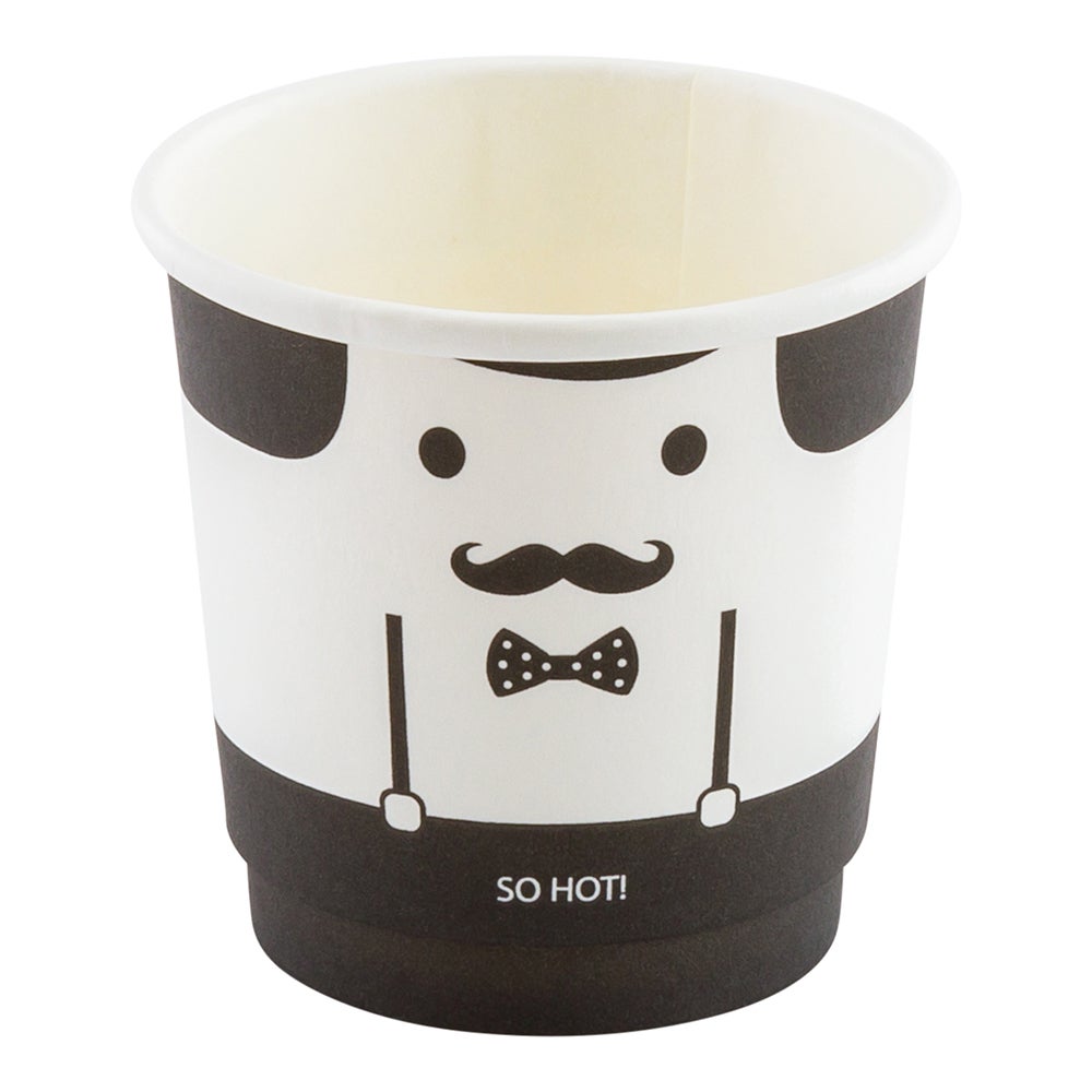Cups, Hot, 4 Ounce, Paper, Monsieur, Double Wall,1 - 500 COUNT