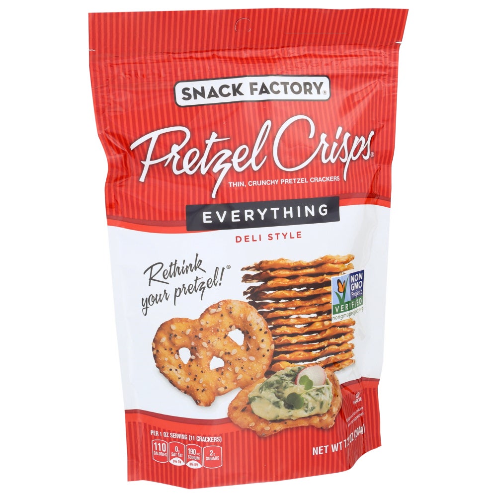 Pretzel Crisps, Everything,12 - 7.2 OUNCE