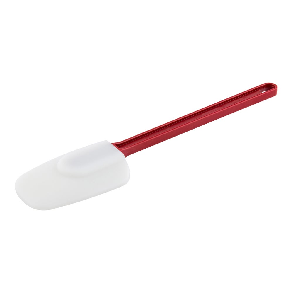 Spatula, Spoon-Shaped, Met Lux High Temperature, 16 x 3 x 0.5 Inch, Red Rubber,1 - 1 EACH