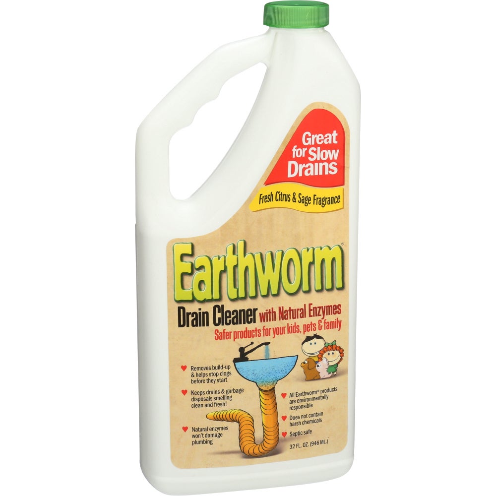 Cleaner, Drain, Fresh Citrus & Sage Fragrance, Dye Free,6 - 32 FLUID