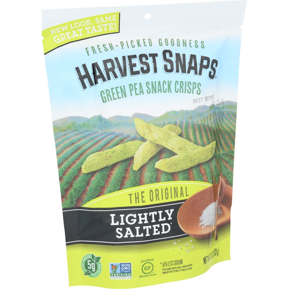 Crisps, Snapea, Lightly Salted,12 - 3.3 OUNCE