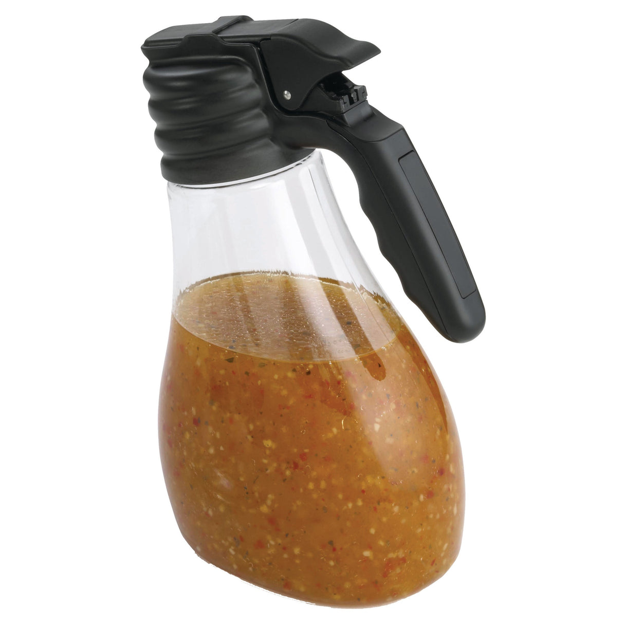 Dispensers, 48 Ounce, Clear, Black Handle,6 - 1 EACH