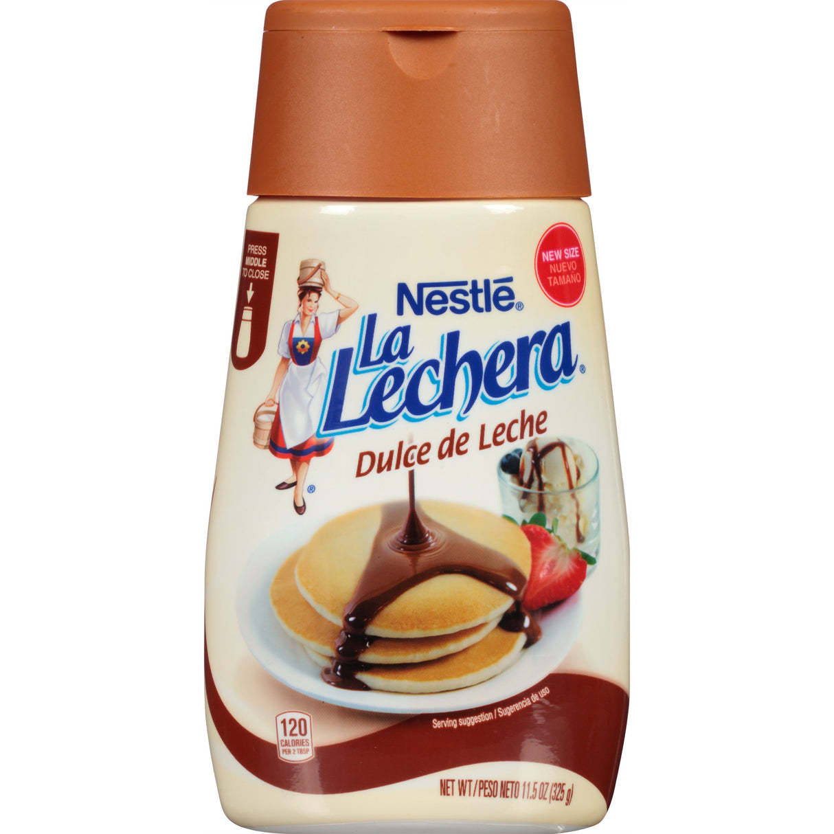 Condensed Milk, Sweetened, La Lechera, Dulce de Leche, Squeeze Bottle,12 - 325 Gram Avg