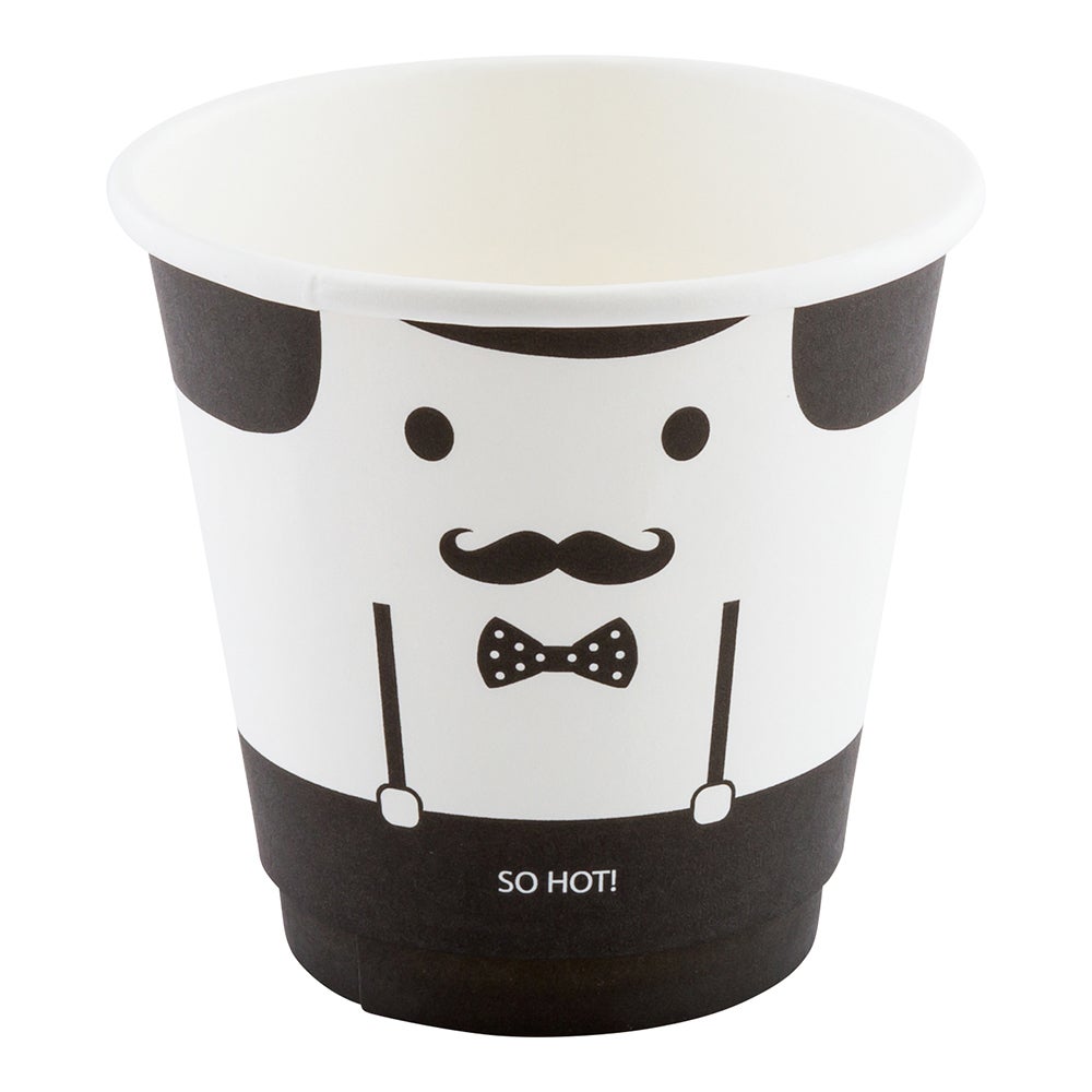 Cups, Hot, 8 Ounce, Paper, Monsieur, Double Wall,1 - 500 COUNT