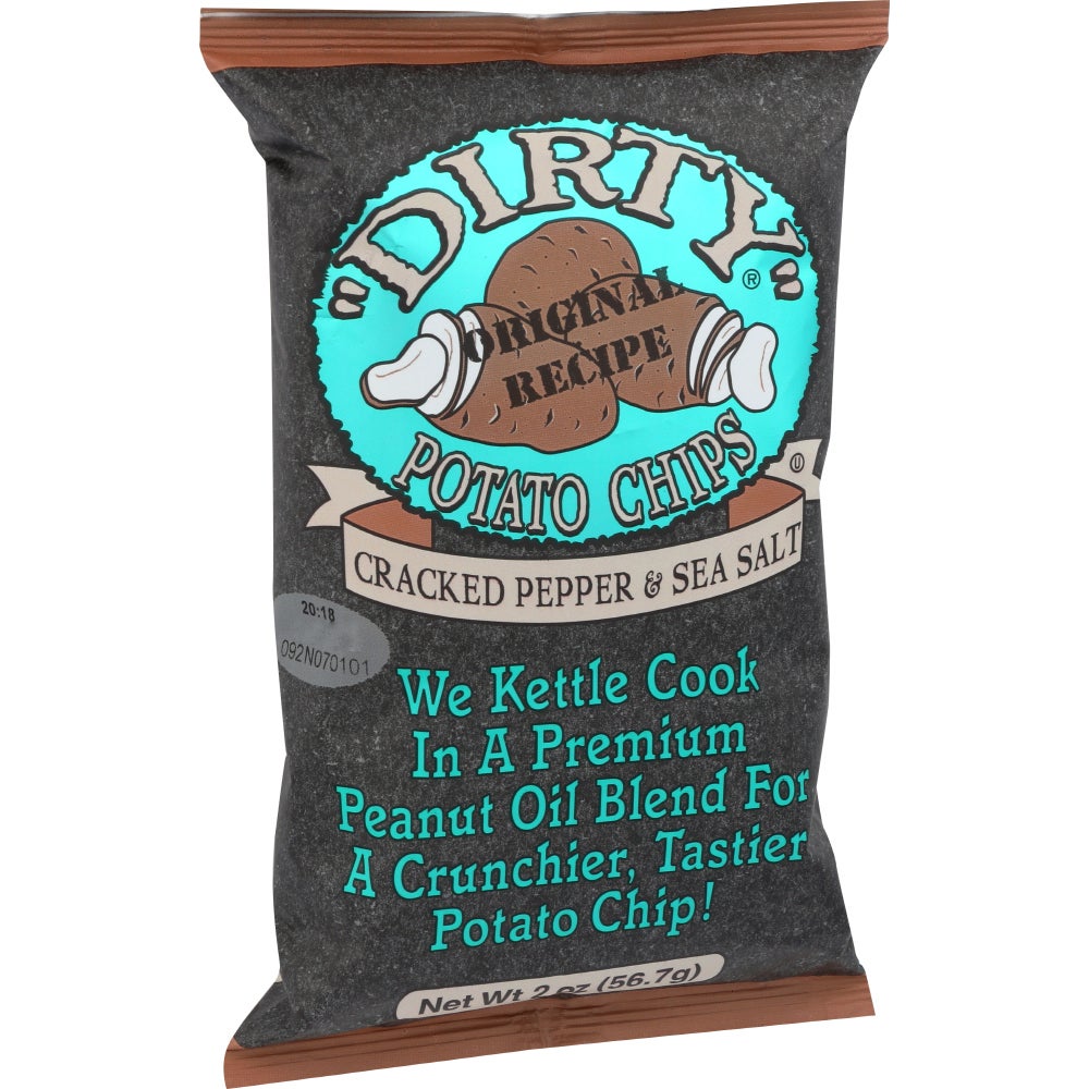 Chips, Potato, Kettle, Cracked Pepper & Sea Salt,25 - 2 OUNCE