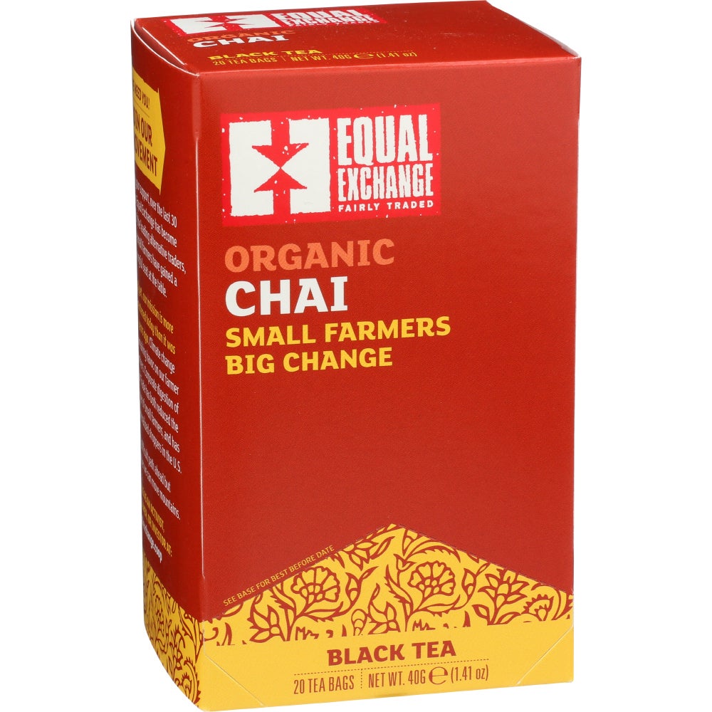 Tea, Black Chai, with Spices, Bags with Stings,6 - 20 COUNT