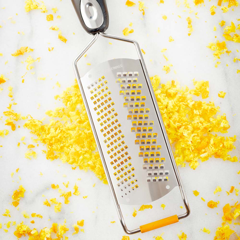 Grater, Cheese, Fine, 12 Inch, Stainless Steel, with Black Plastic Handle, 12 Linear Inch,1 - 1 EACH