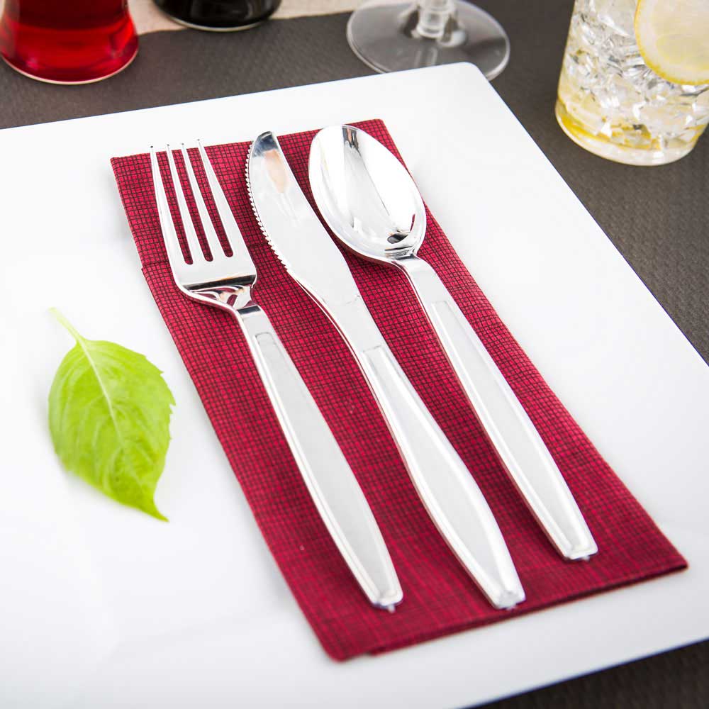 Spoons, Argento, Plastic, Silver, 7 Linear Inch,1 - 250 COUNT