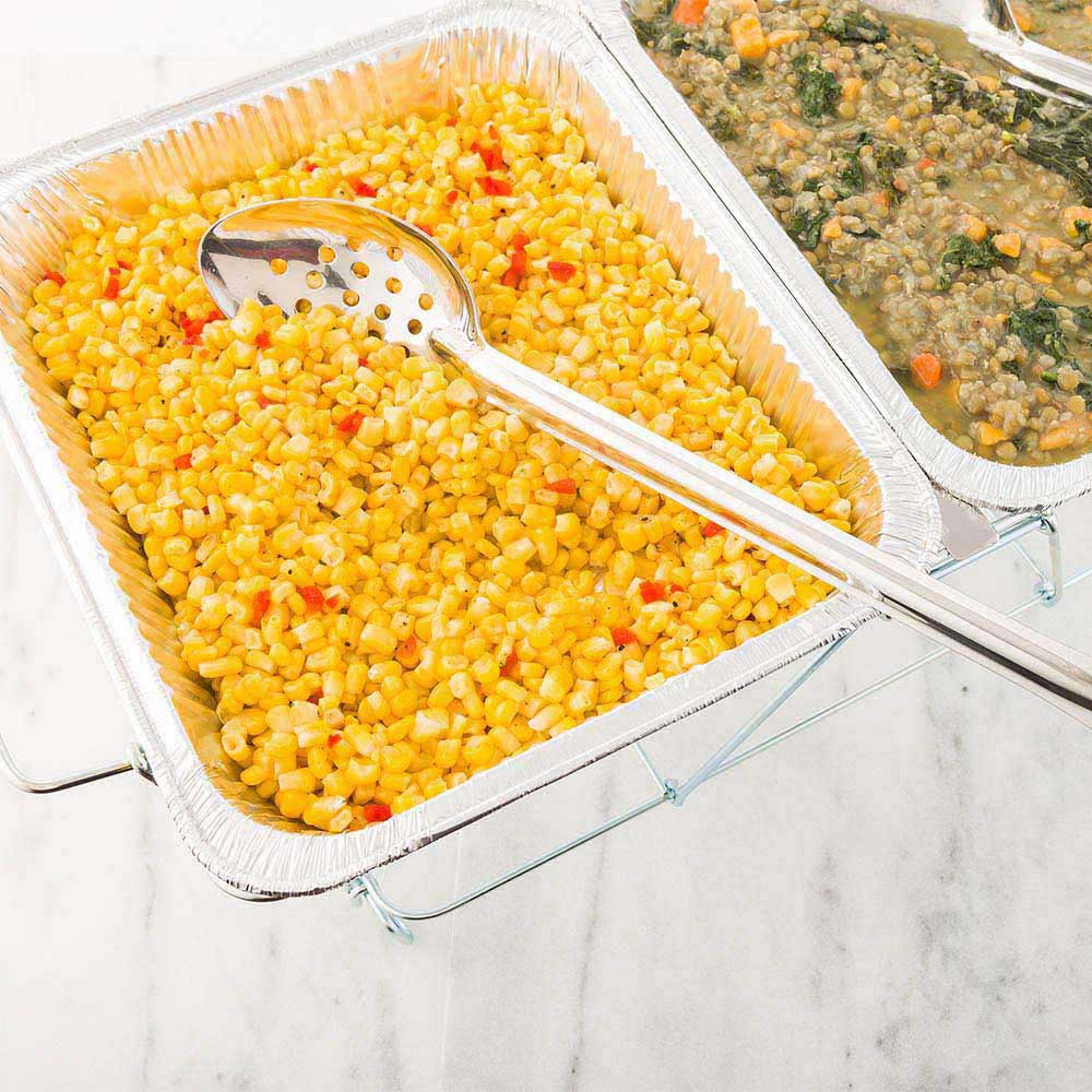 Spoon, Serving, Perforated, 18 Inch, Stainless Steel, 18 Linear Inch,1 - 1 EACH