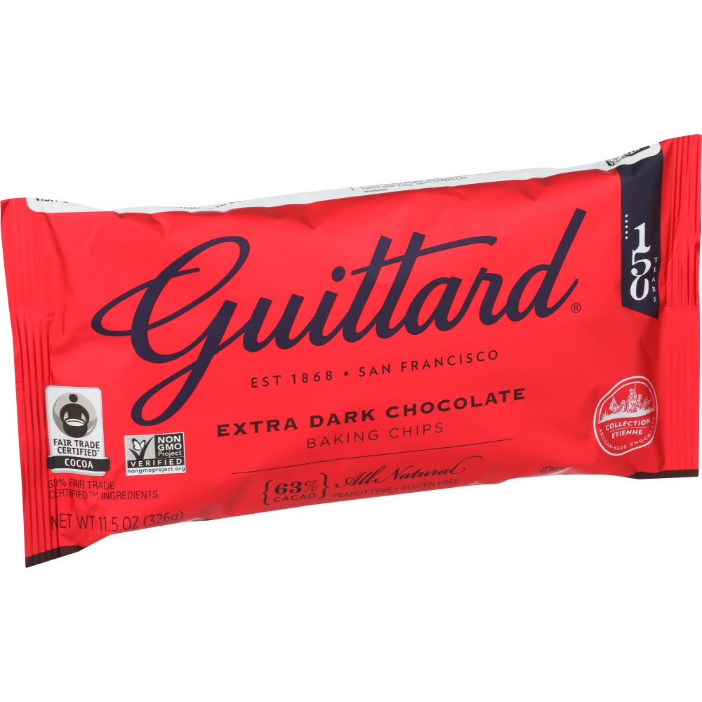 Chips, Baking, Extra Dark Chocolate, 63% Cacao,12 - 11.5 OUNCE