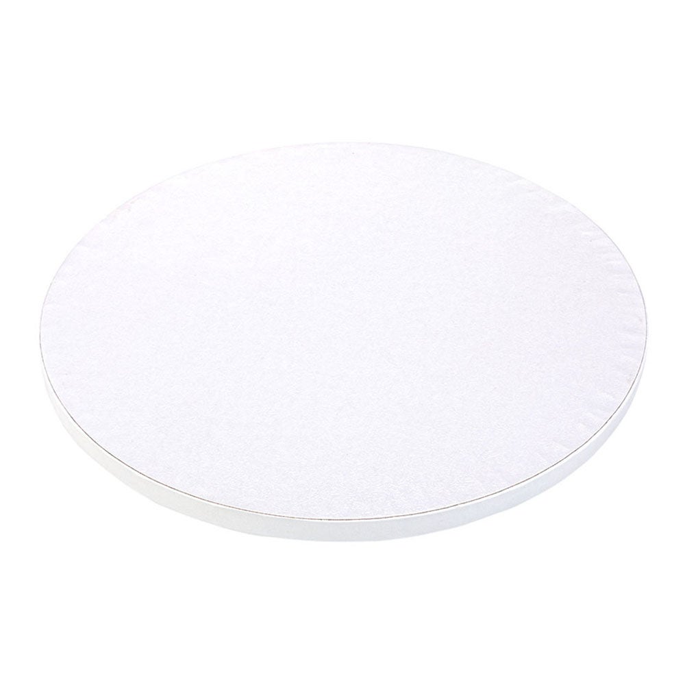 Cake Drum Board, Pastry Tek 10 x 10 x 0.5 Inch, Cardboard, White, Round,1 - 1 EACH