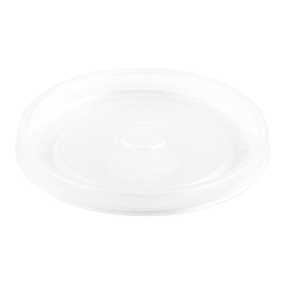 Lids, Flat Bio Soup, Plastic, Clear, for 16 Ounce Bio Soup Containers, 16 Ounce,1 - 200 COUNT
