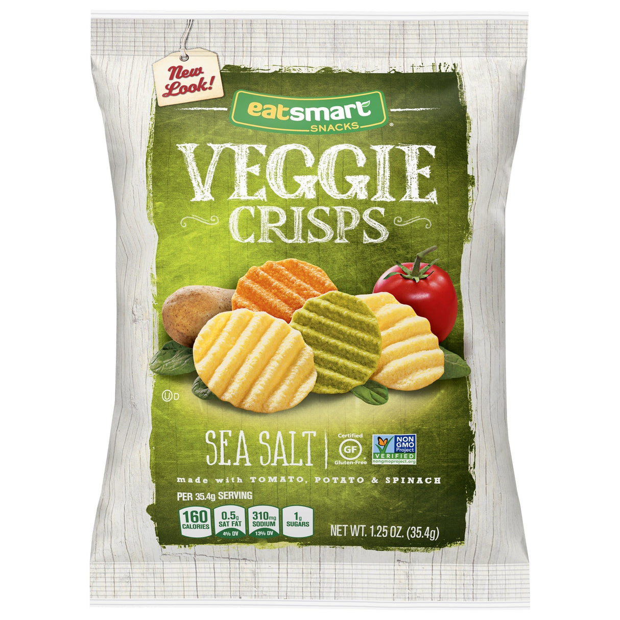 Snacks, Veggie Crisp, Sea Sat, Single-Serve,8 - 1.25 OUNCE