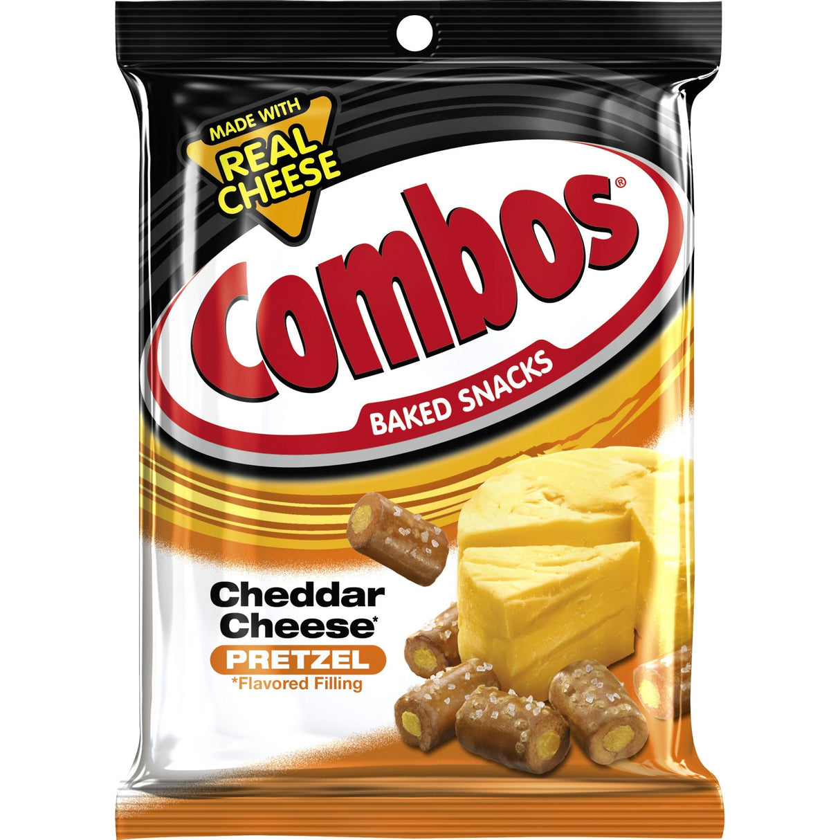 Baked Snacks, Pretzel, Cheddar Cheese,12 - 6.3 OUNCE