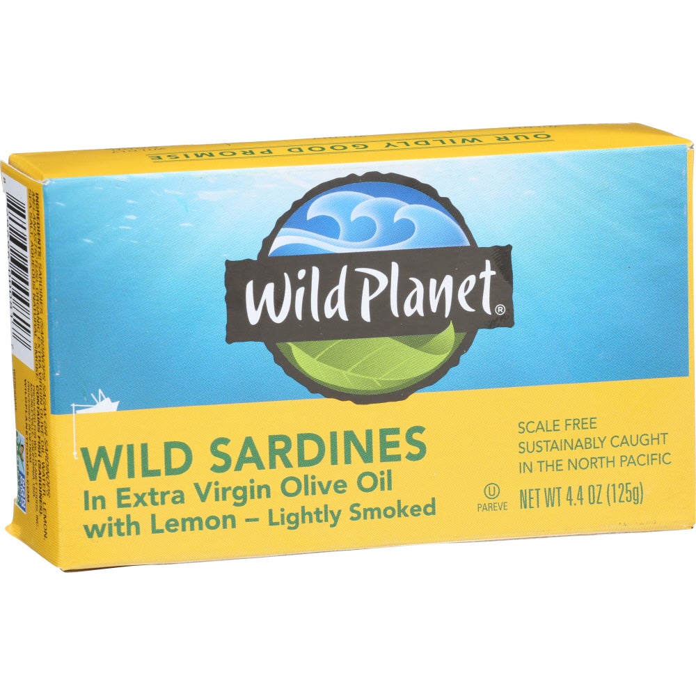 Sardines, Wild, in Olive Oil & Lemon,12 - 4.4 OUNCE