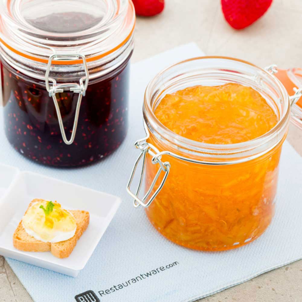 Jars, Mason, 8.5 Ounce, Clear, Glass, with Clamp Lid, 8.5 Ounce,1 - 10 COUNT