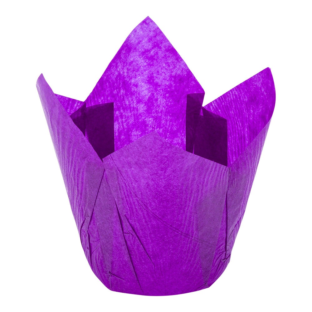 Cups, Tulip Baking, 4 Ounce, Paper, Violet, Greaseproof,1 - 200 COUNT
