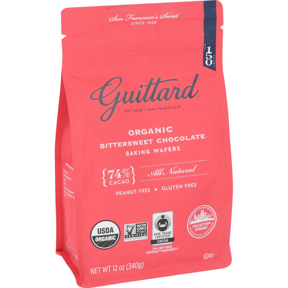 Wafers, Baking, Bittersweet Chocolate, 74% Cocoa,8 - 12 OUNCE