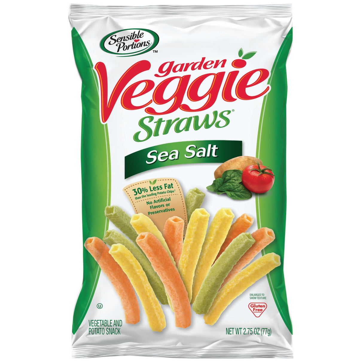 Straws, Garden Veggie, Sea Salt, Single-Serve,6 - 2.75 OUNCE