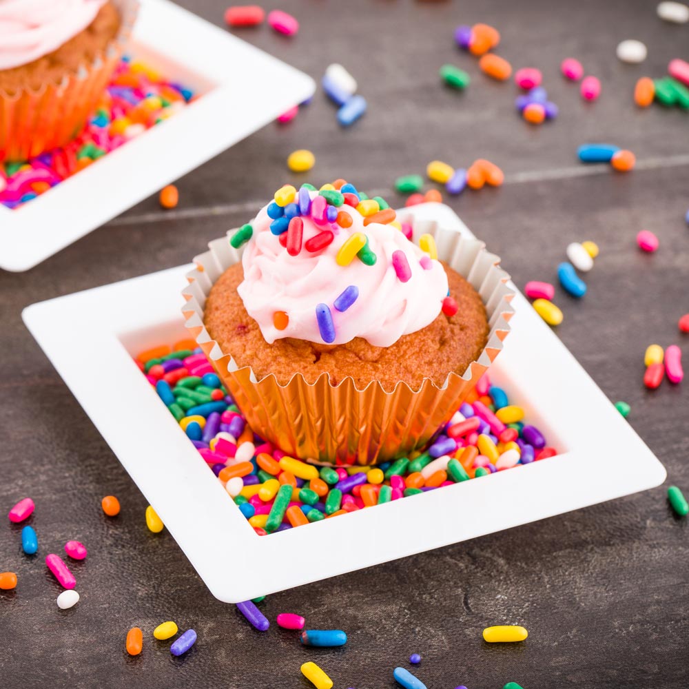 Plates, Edge Appetizer, 2.75 Inch, Plastic, White, Square Raised-Edge, Heavyweight, 2.75 Linear Inch,1 - 100 COUNT