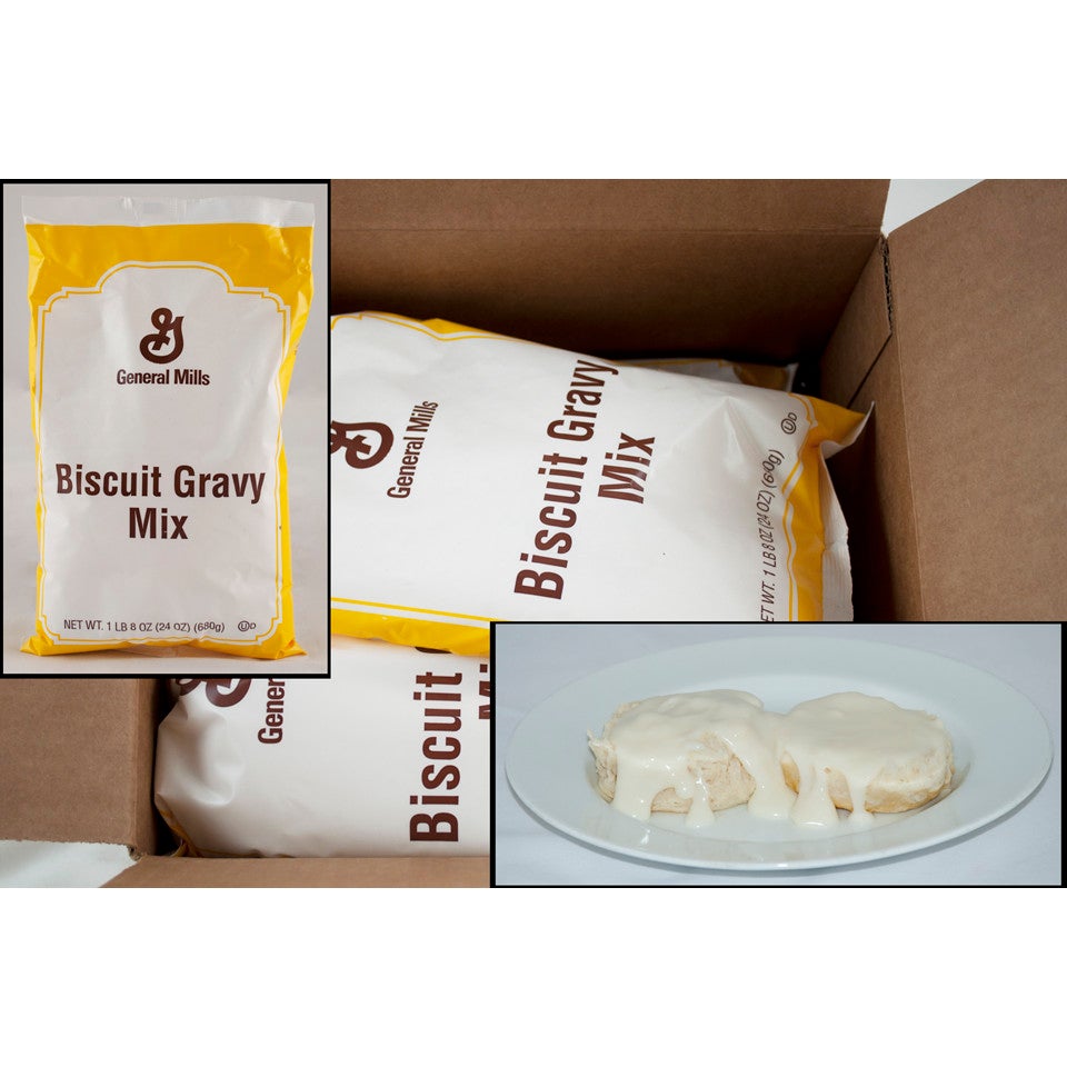 Gravy Mix, Biscuit,6 - 1.5 POUND
