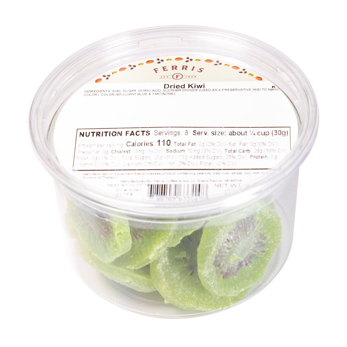 Kiwi, Dried, in Deli Cup,12 - 8 OUNCE