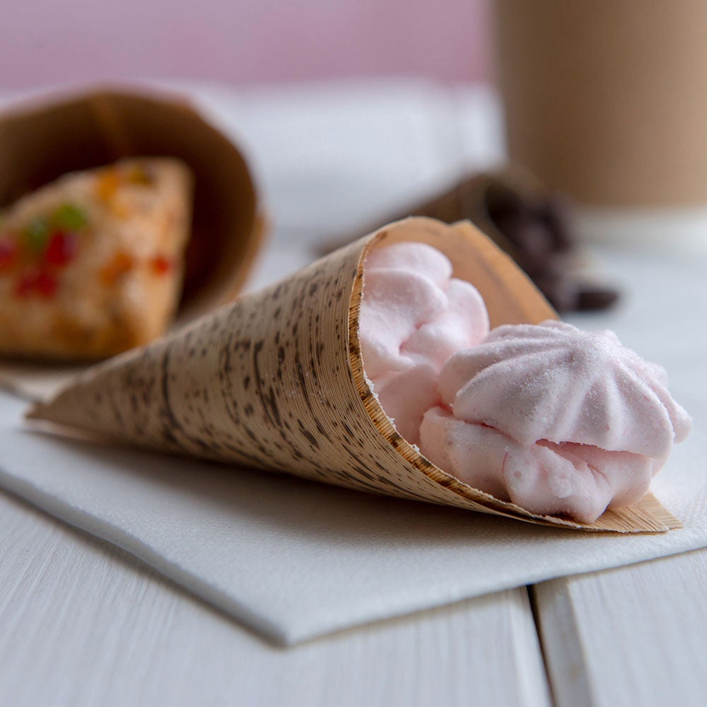 Cones, Food, 5 Inch, Bamboo, Natural, 5 Linear Inch,1 - 200 COUNT