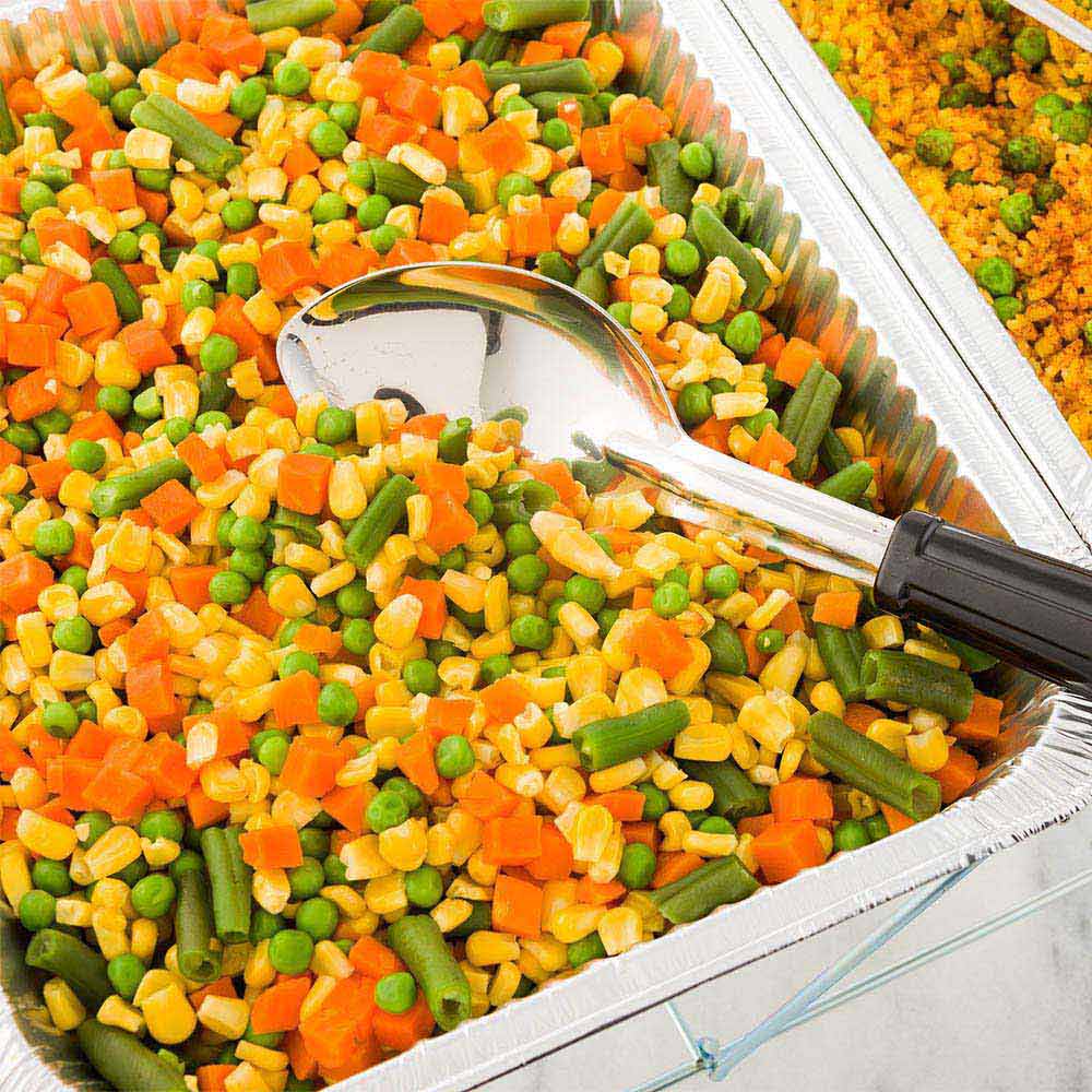 Spoon, Serving, Solid, 11 Inch, Stainless Steel, with Black Plastic Handle, 11 Linear Inch,1 - 1 EACH