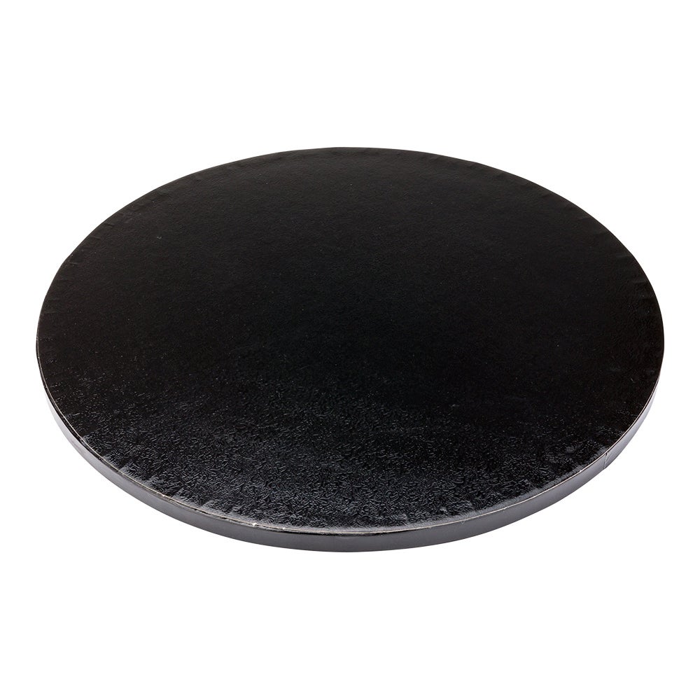 Cake Drum Board, Pastry Tek 12 x 12 x 0.5 Inch, Cardboard, Black, Round,1 - 1 EACH