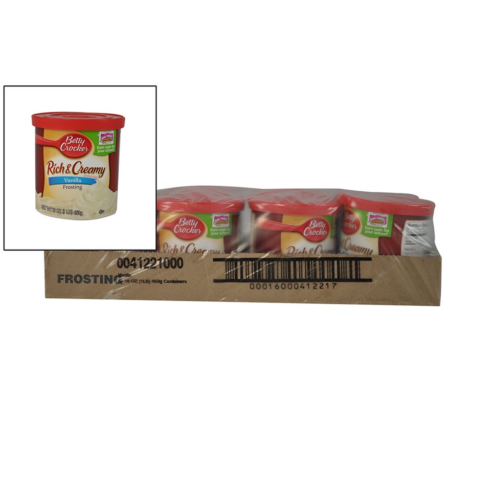 Frosting, Vanilla, Rich & Creamy,8 - 16 OUNCE