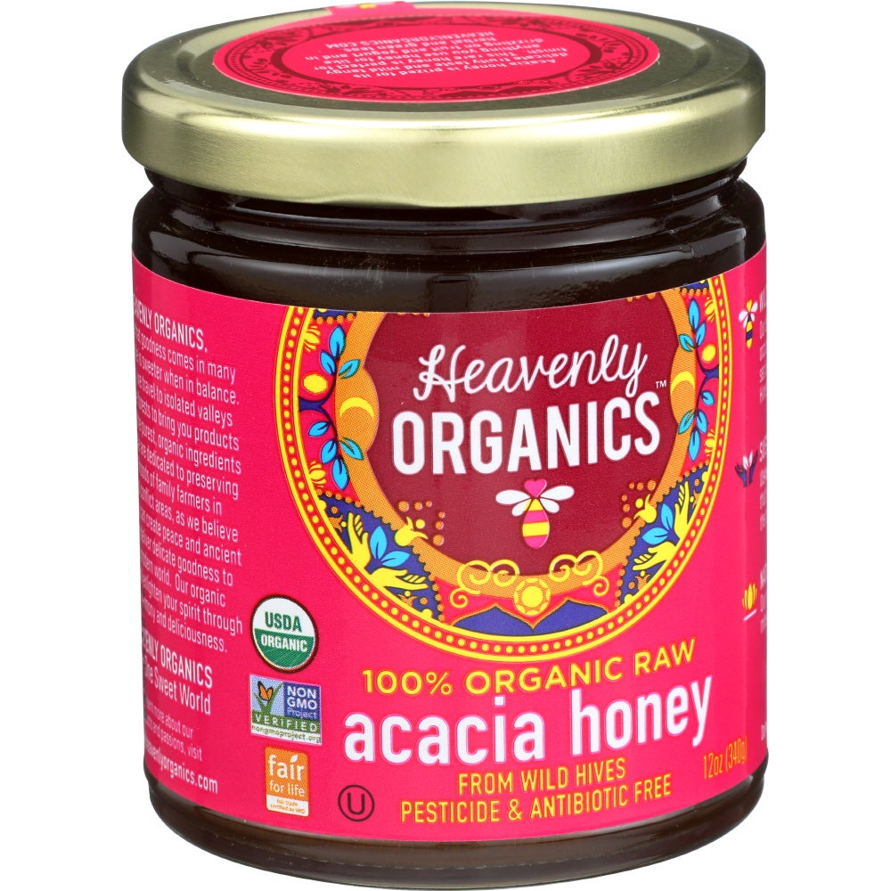 Honey, Acacia, Raw,6 - 12 OUNCE