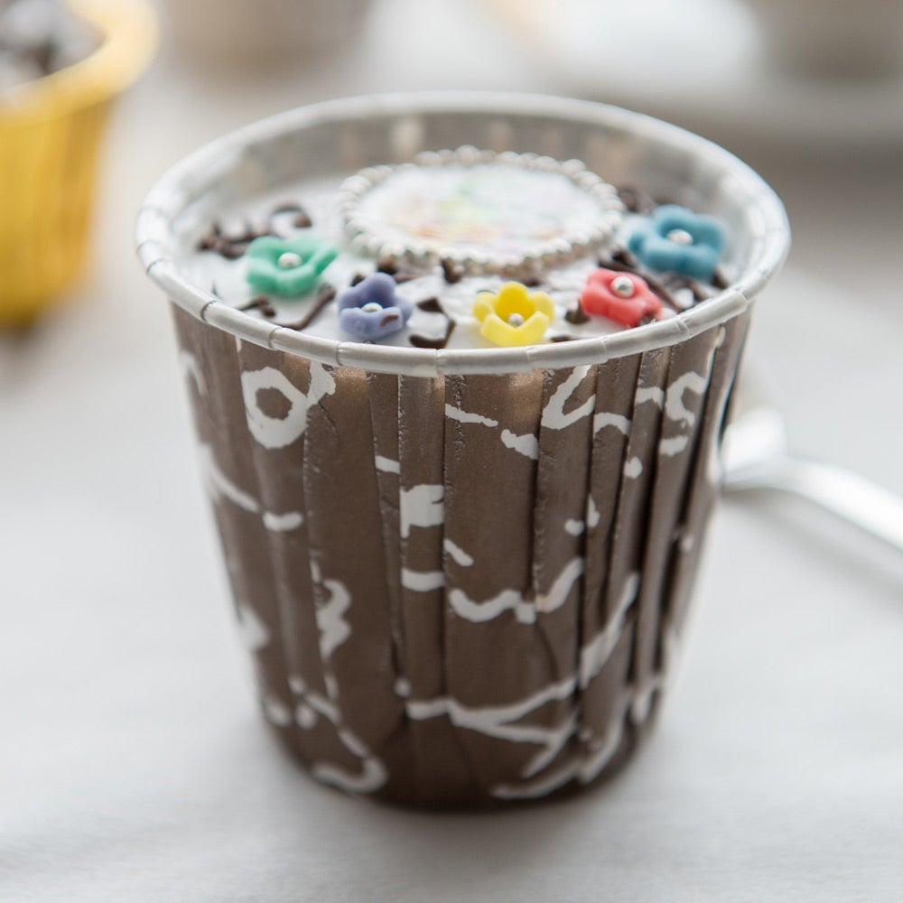 Cups, Baking, 3.5 Ounce, Paper, Chocolate Wisp, Pleated, 3.5 Ounce,1 - 200 COUNT