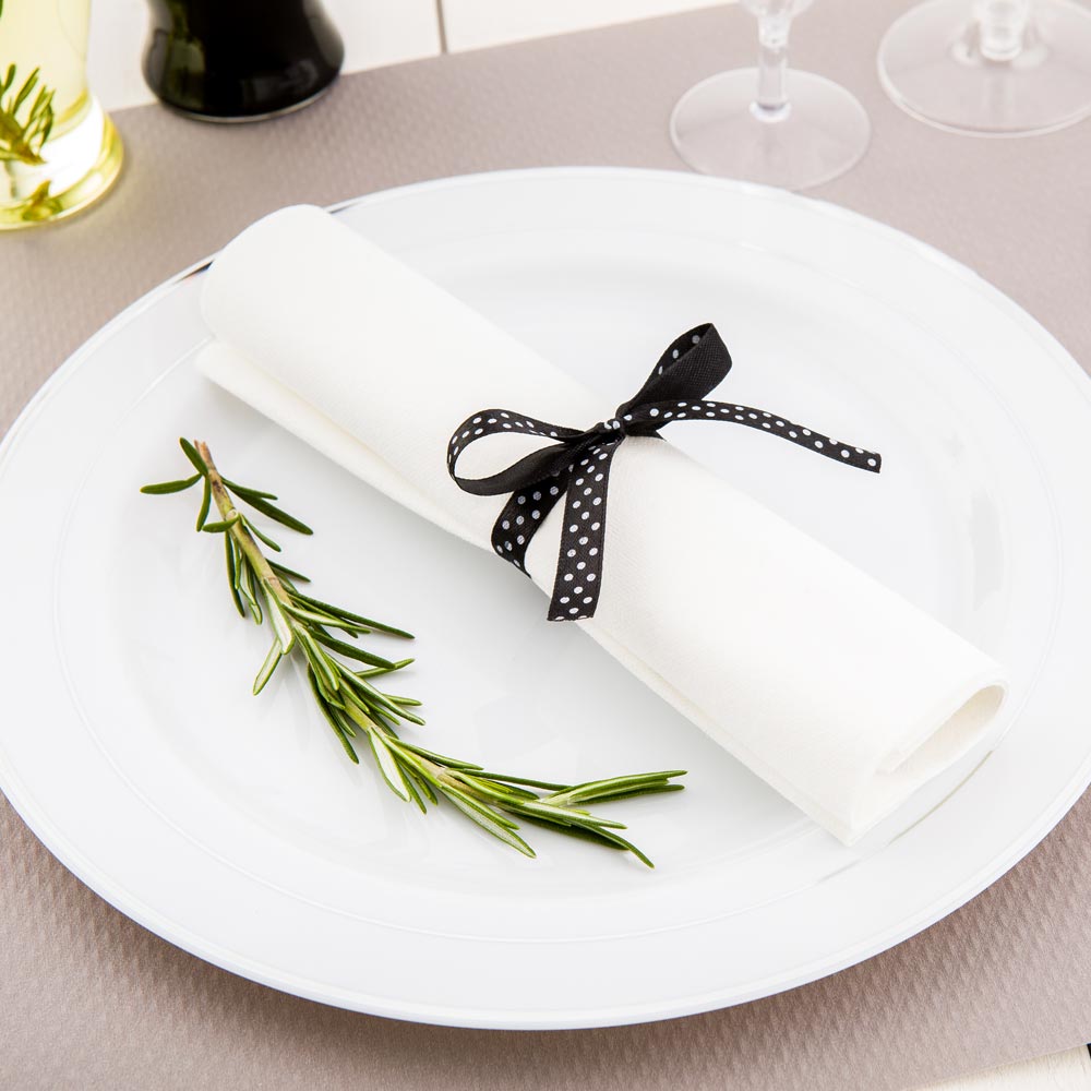 Cutlery Kits, Moderna Fork/Knife/Spoon, Plastic, Clear, with Premium White Napkin, 7.3 Linear Inch,1 - 100 COUNT