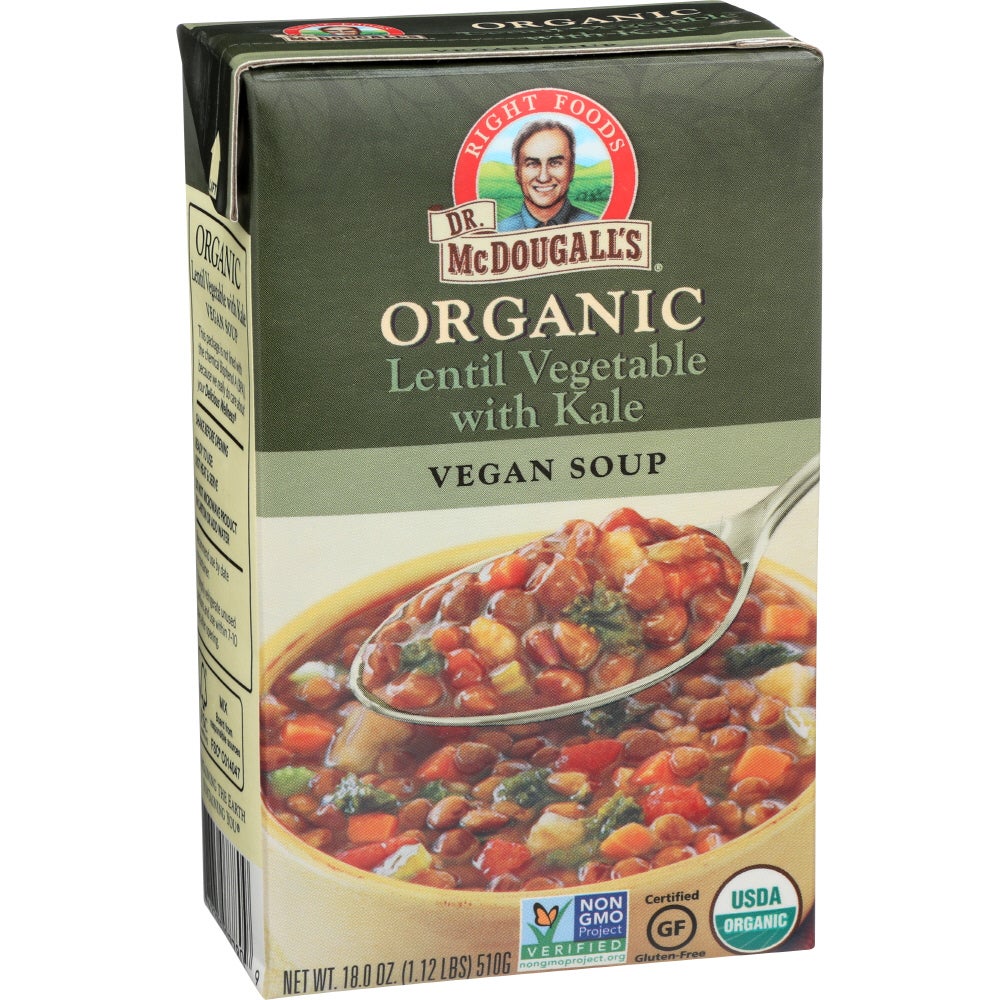 Soup, Lentil Vegetable, with Kale,6 - 18 OUNCE
