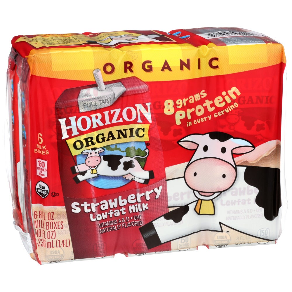 Milk, Lowfat, Strawberry, 8 Fluid Ounce,3 - 6 COUNT