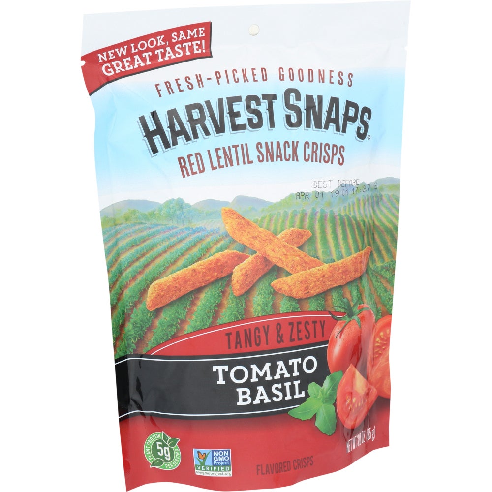 Crisp Snacks, Lentil Bean, Tomato Basil,12 - 3 OUNCE