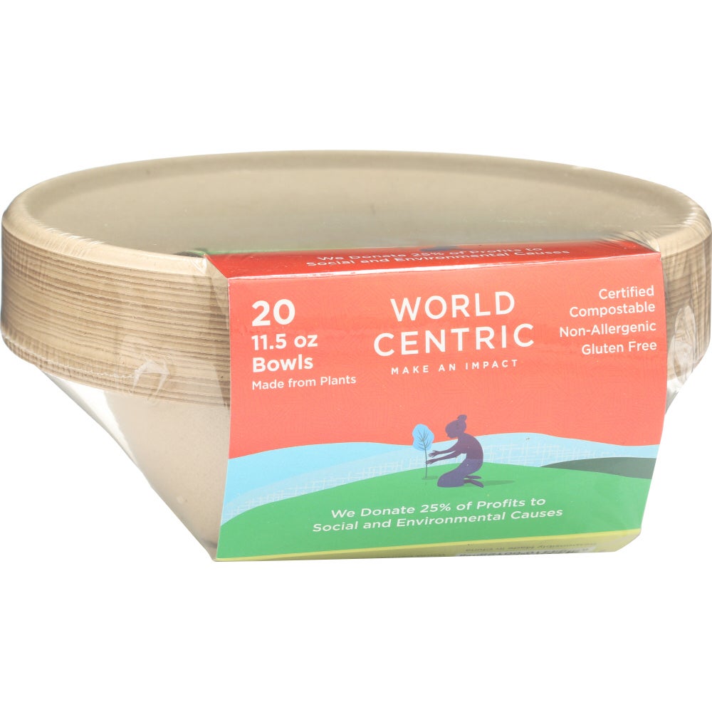 Bowls, 11.5 Ounce, Molded Fiber, Natural, Round, Compostable,12 - 20 COUNT