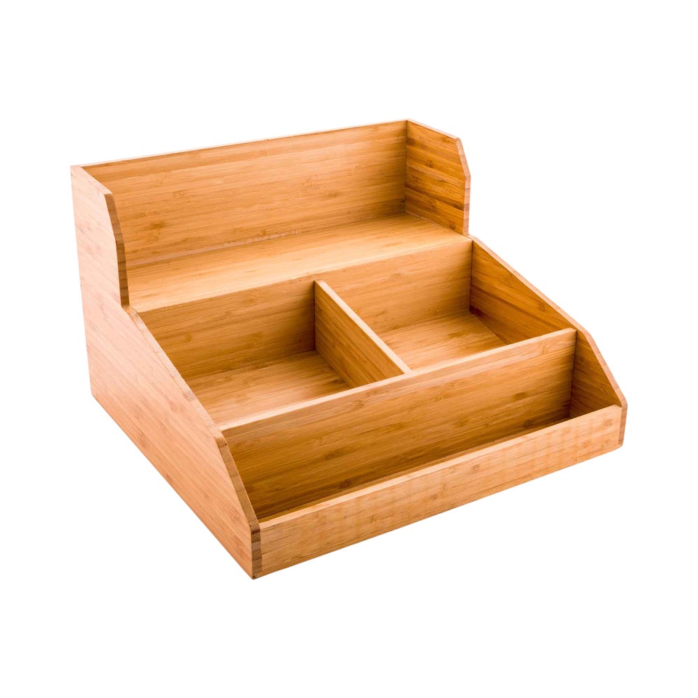 Organizer, Condiment/Cup/Lid, Restpresso 15 x 14.25 x 9.25 Inch, Natural, Bamboo,1 - 1 EACH
