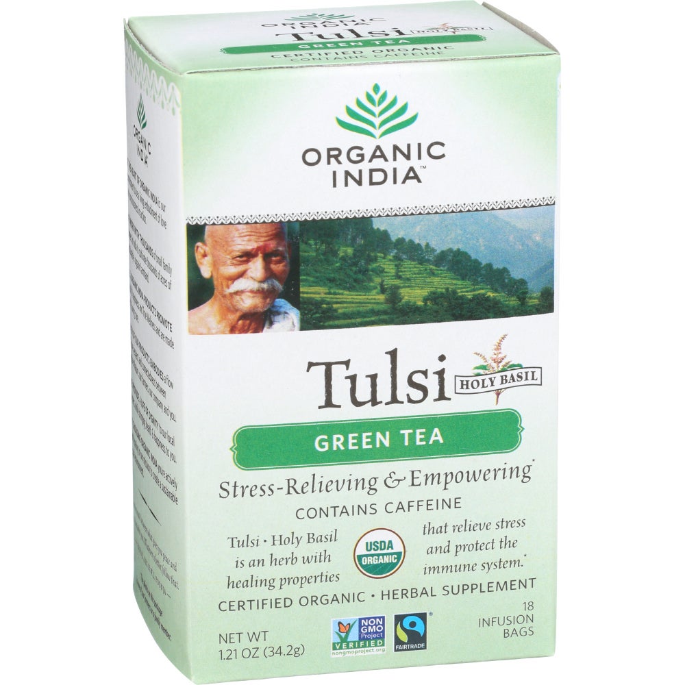 Tea, Green, Tulsi, Infusion Bags,6 - 18 COUNT
